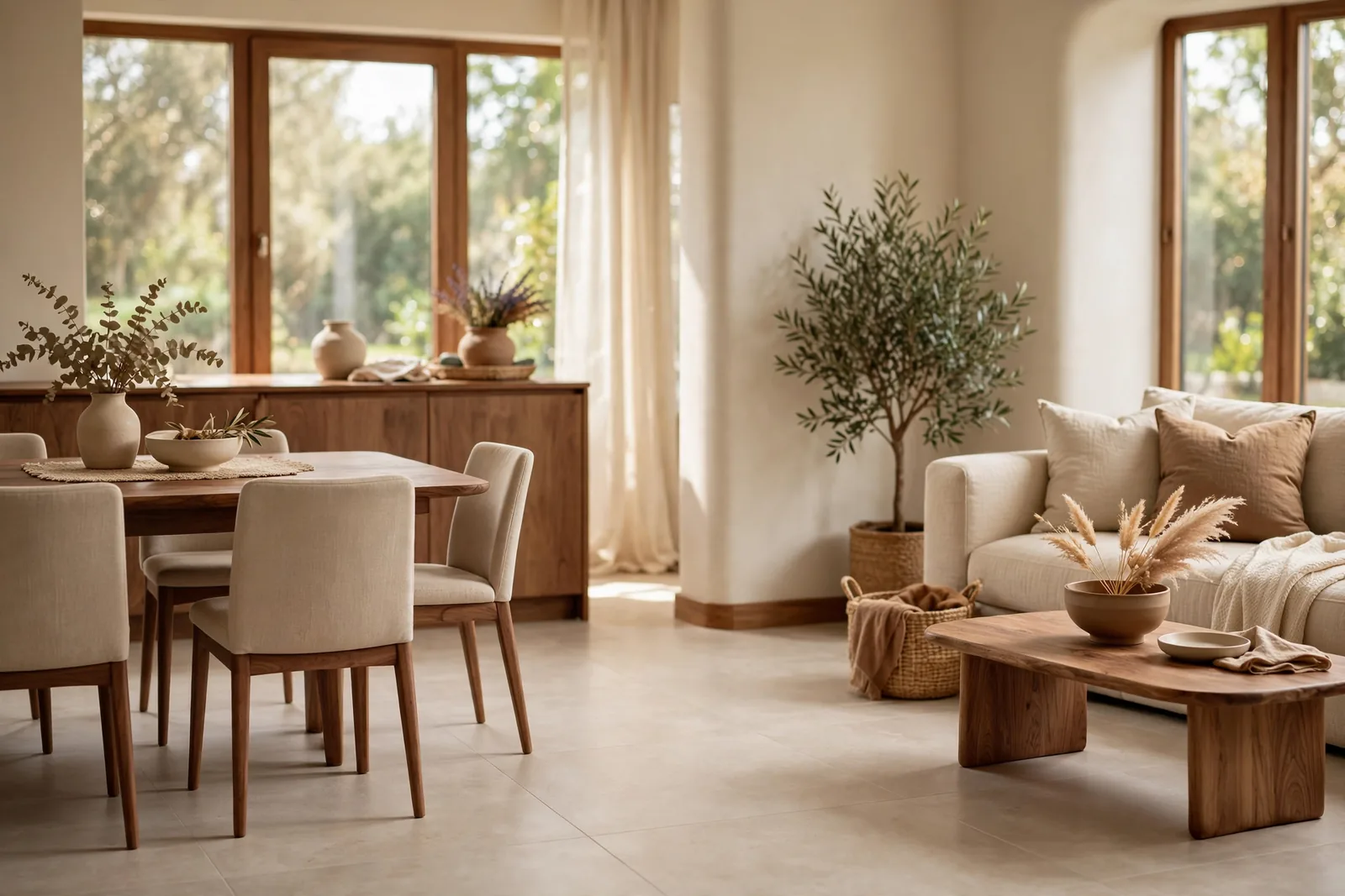 A warm finished interior
