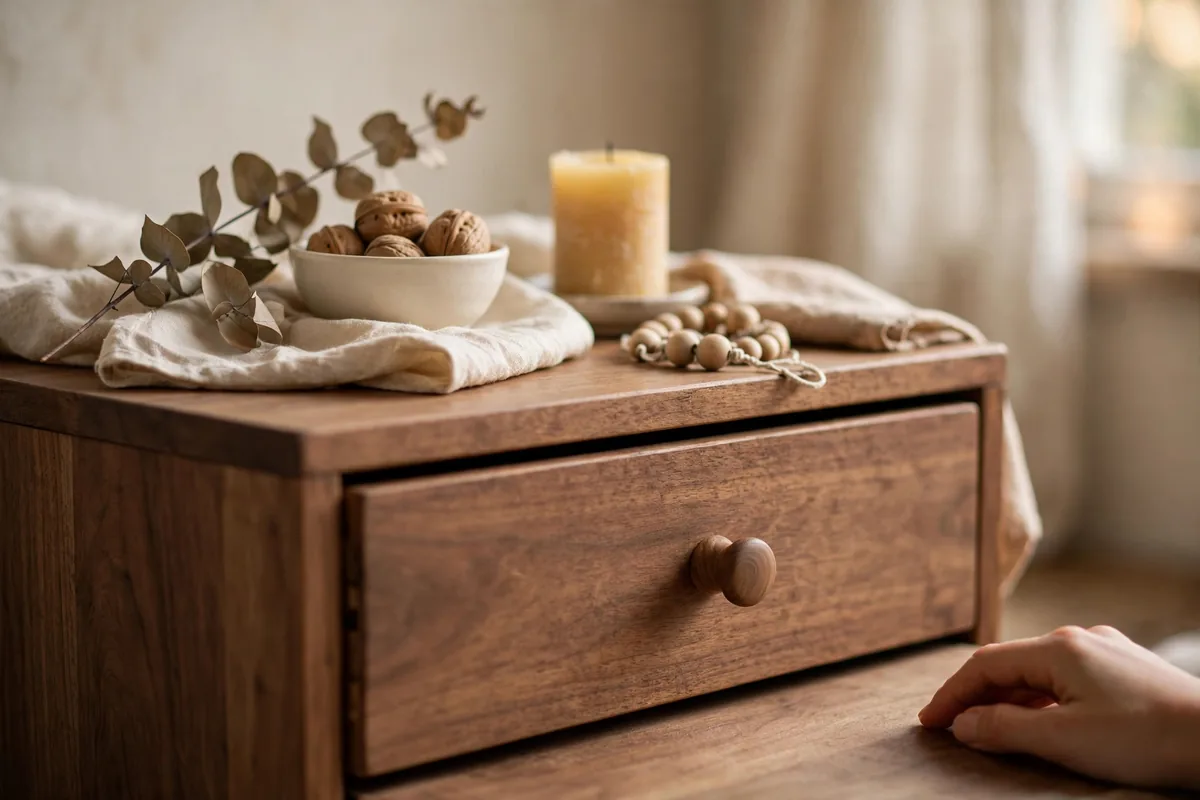 A closed drawer