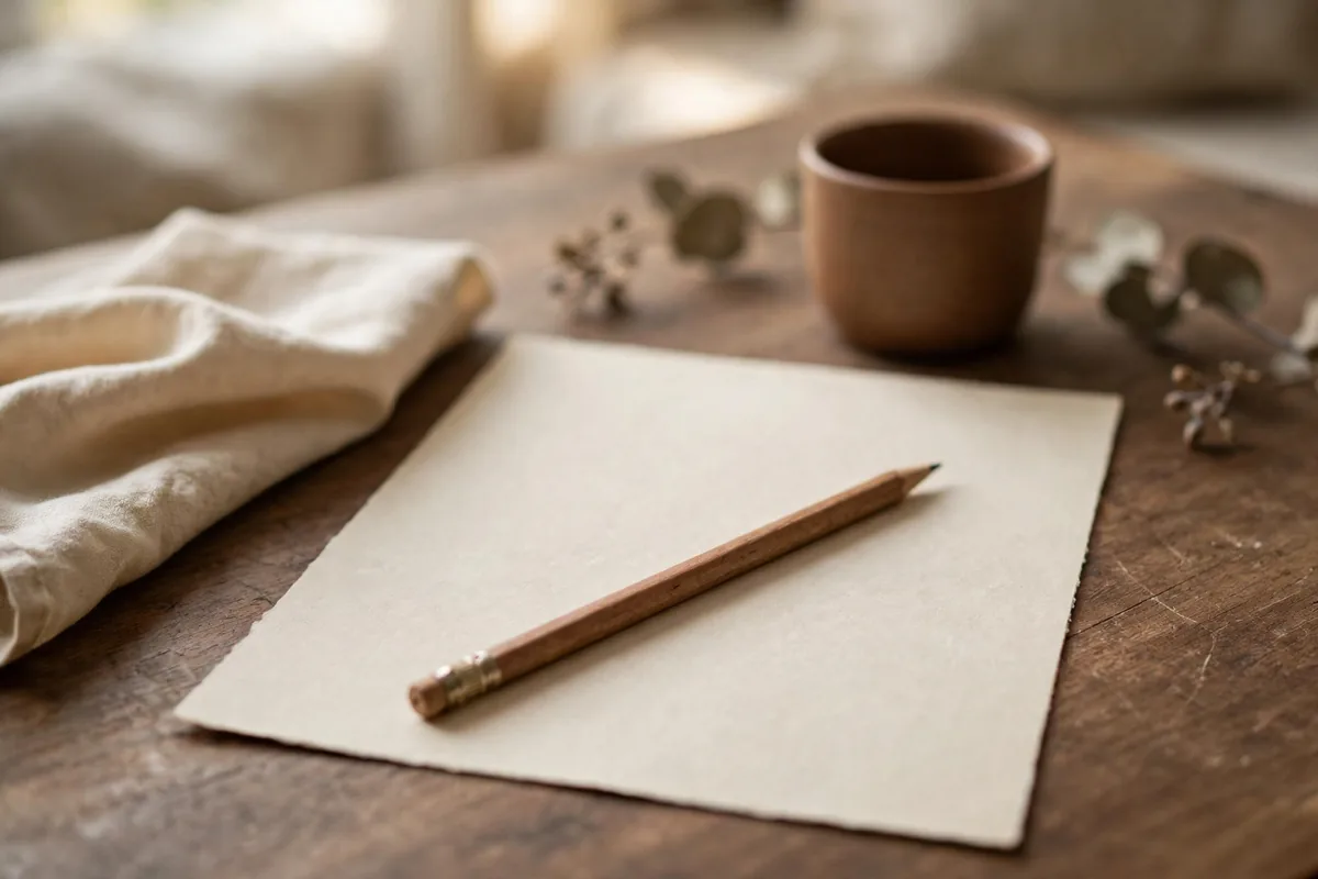 A pencil on paper