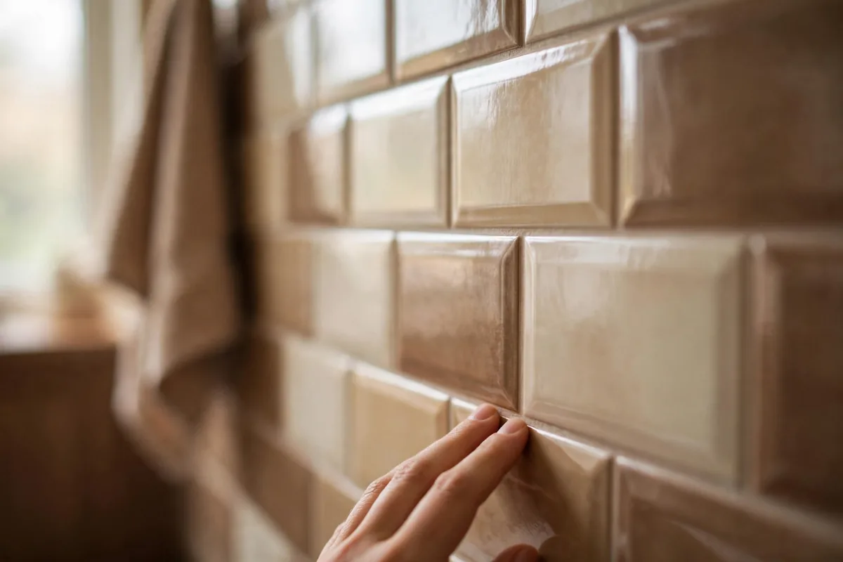 Glossy wall tiles